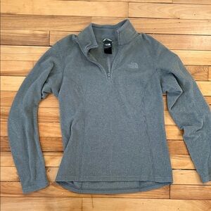 The North Face Heather Gray Half-Zip Pullover